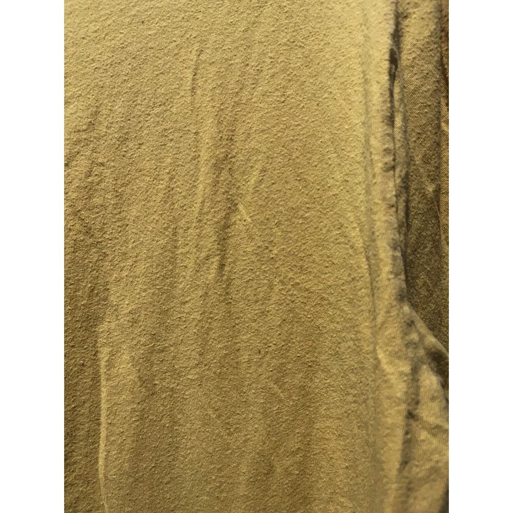 The North Face T-shirt Mens Short Sleeve Logo Size M Yellow Cotton